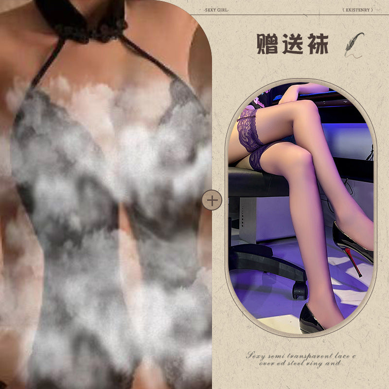 Cut-out Qipao Set