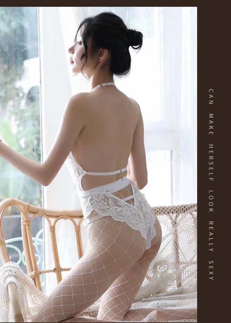 Backless Snap-Crotch Catsuit