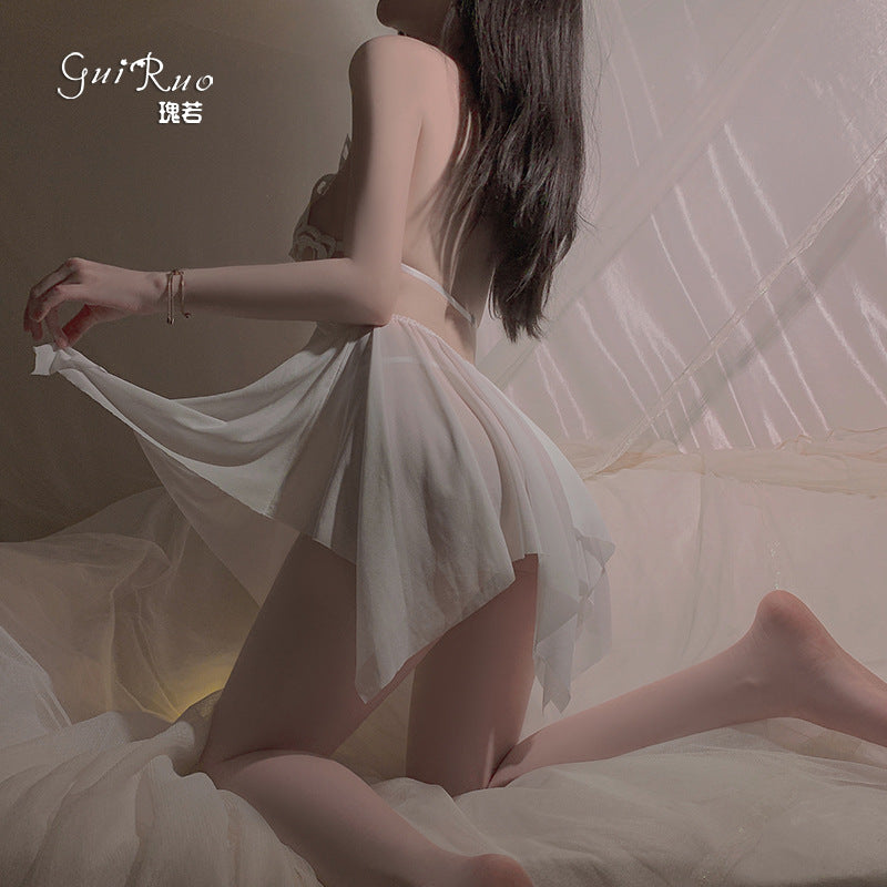 Butterfly Sheer Lingerie Nightgown