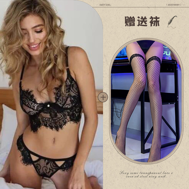 Lace Bralette & Garter Belt Set