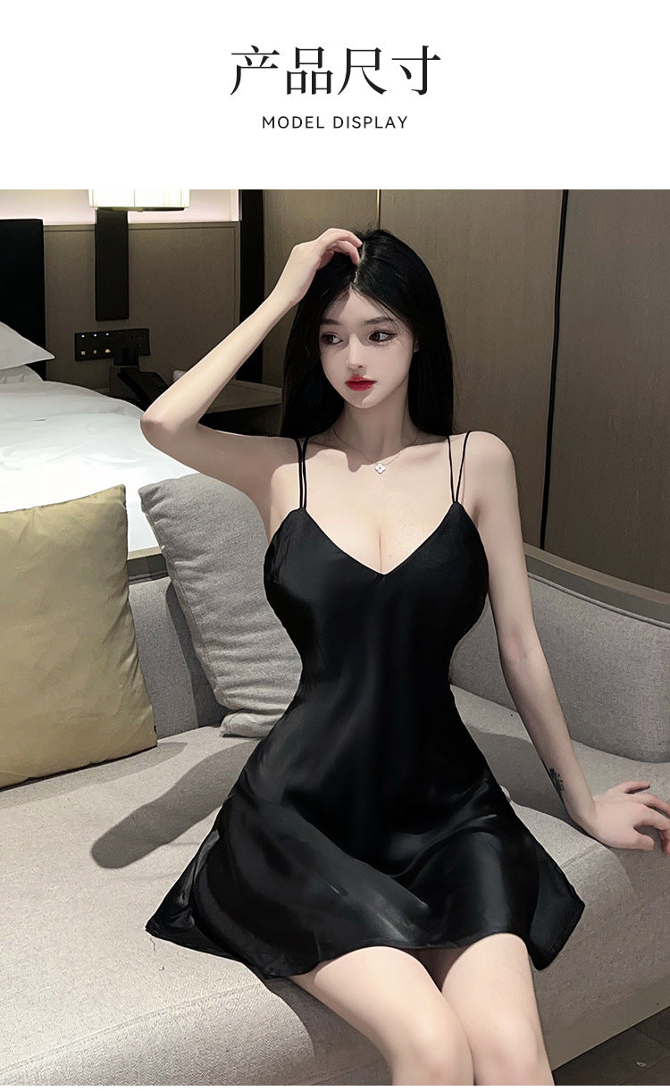 Backless Chemise Set