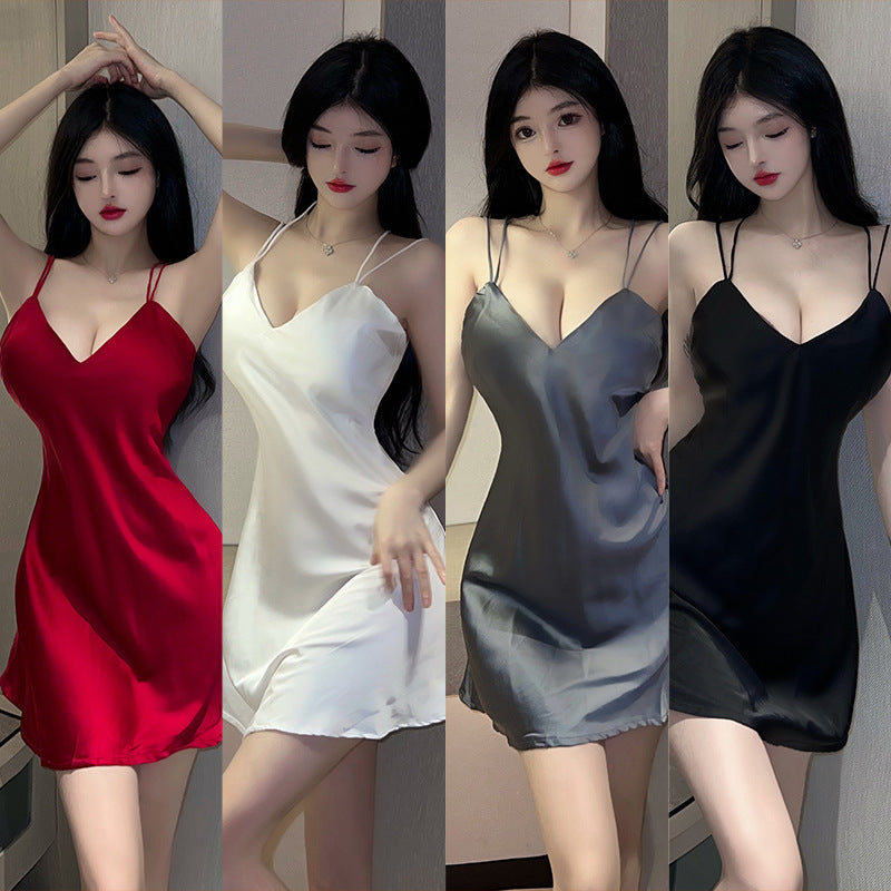 Backless Chemise Set