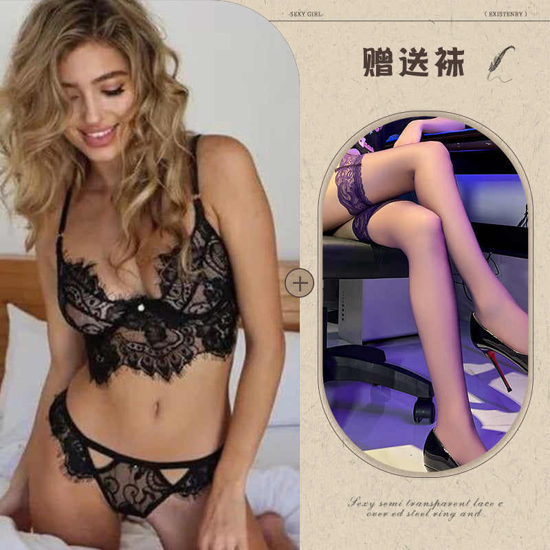 Lace Bralette & Garter Belt Set