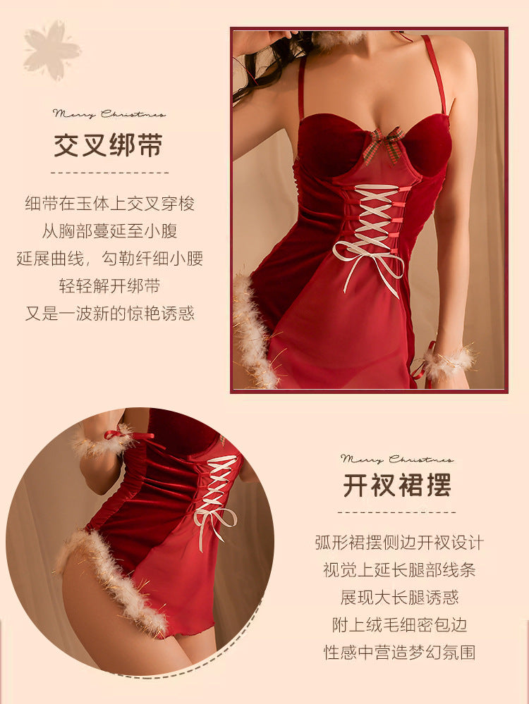 Petite Christmas Lingerie Dress