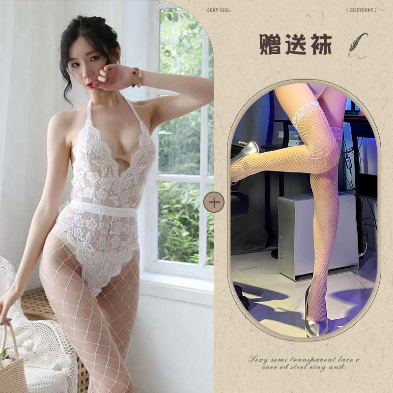 Backless Snap-Crotch Catsuit