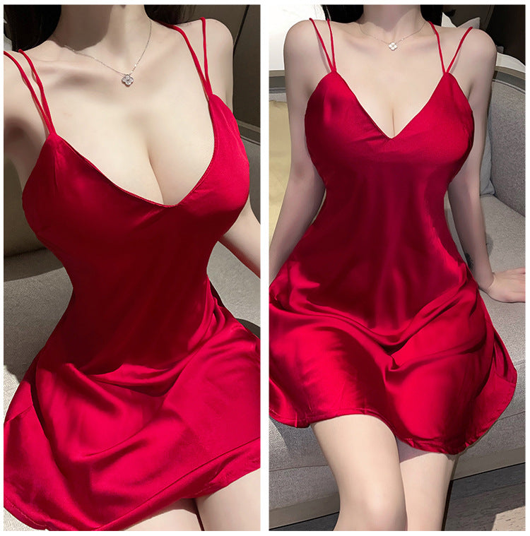 Backless Chemise Set
