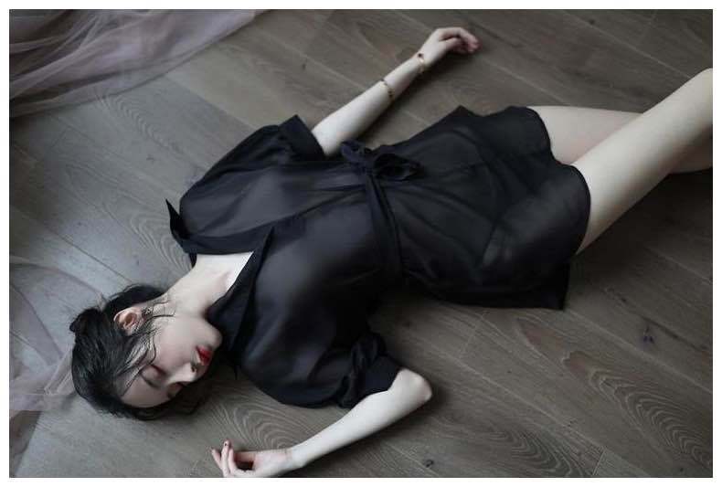 Transparent na Robe Set