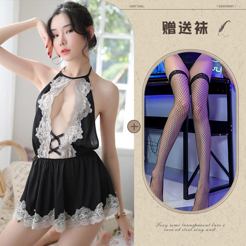 French Maid Lingerie Costume Set