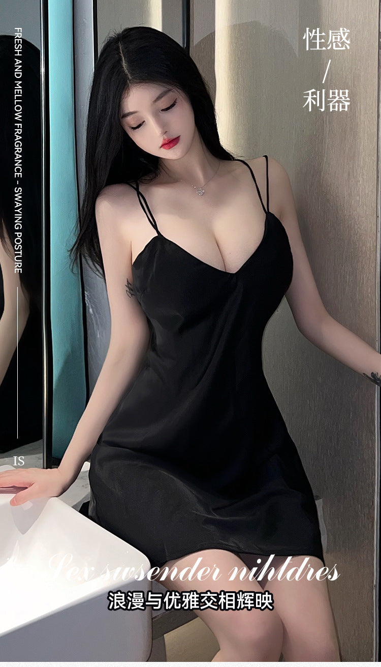 Backless Chemise Set