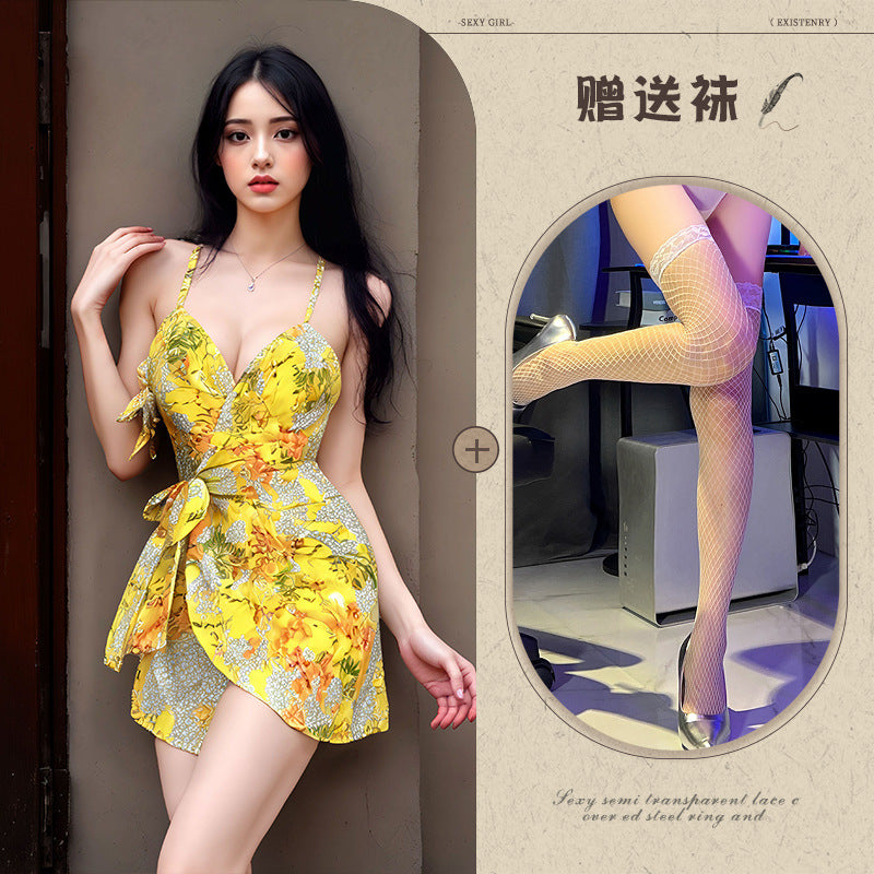 Yellow Lace Chemise