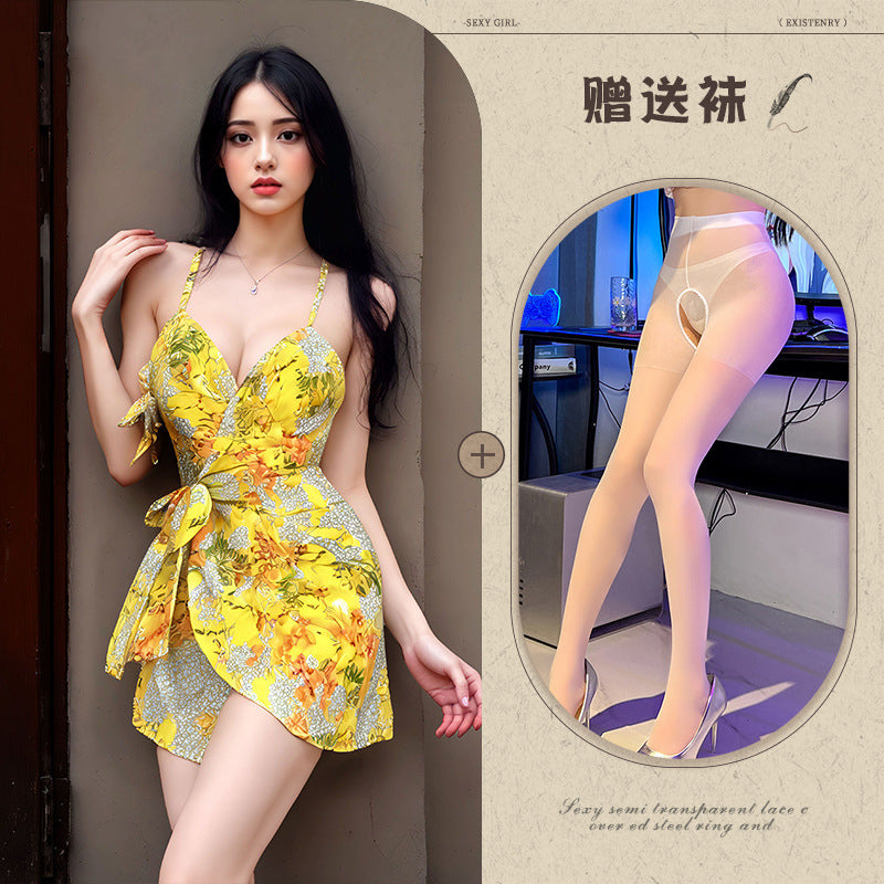 Yellow Lace Chemise