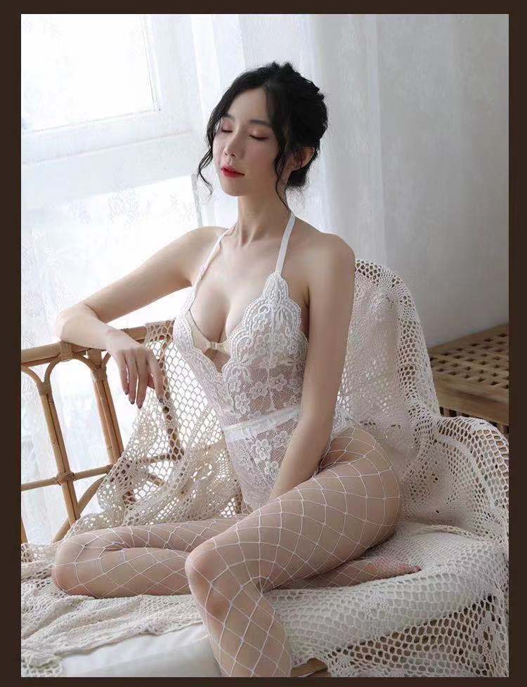 Backless Snap-Crotch Catsuit