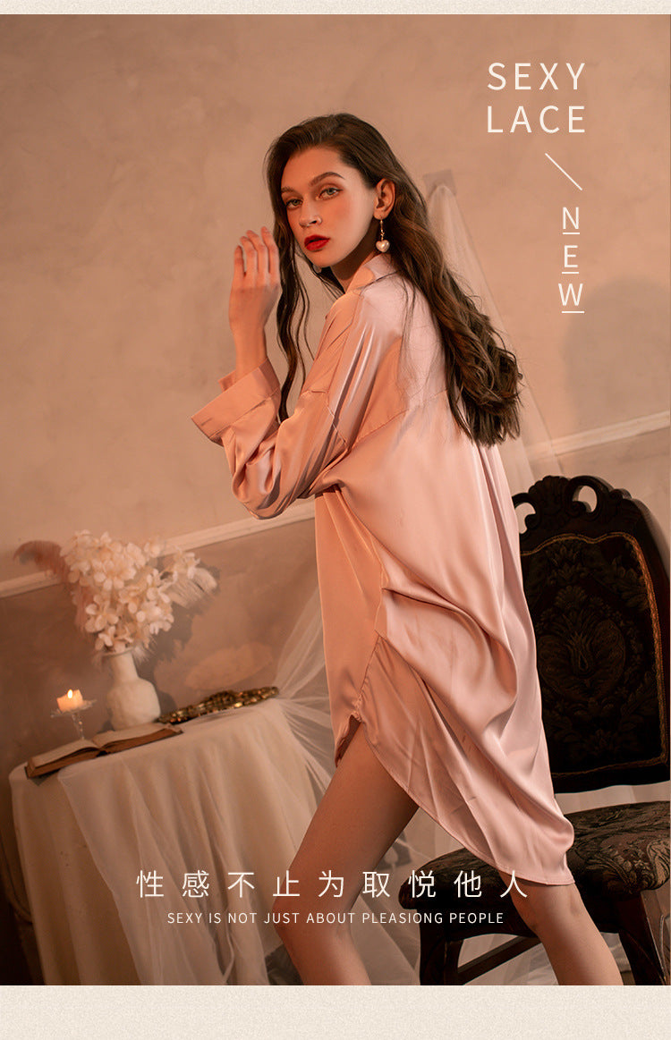 Oversized Satin Pajama Set