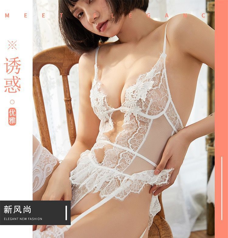 Lace Bodysuit with Backless Design