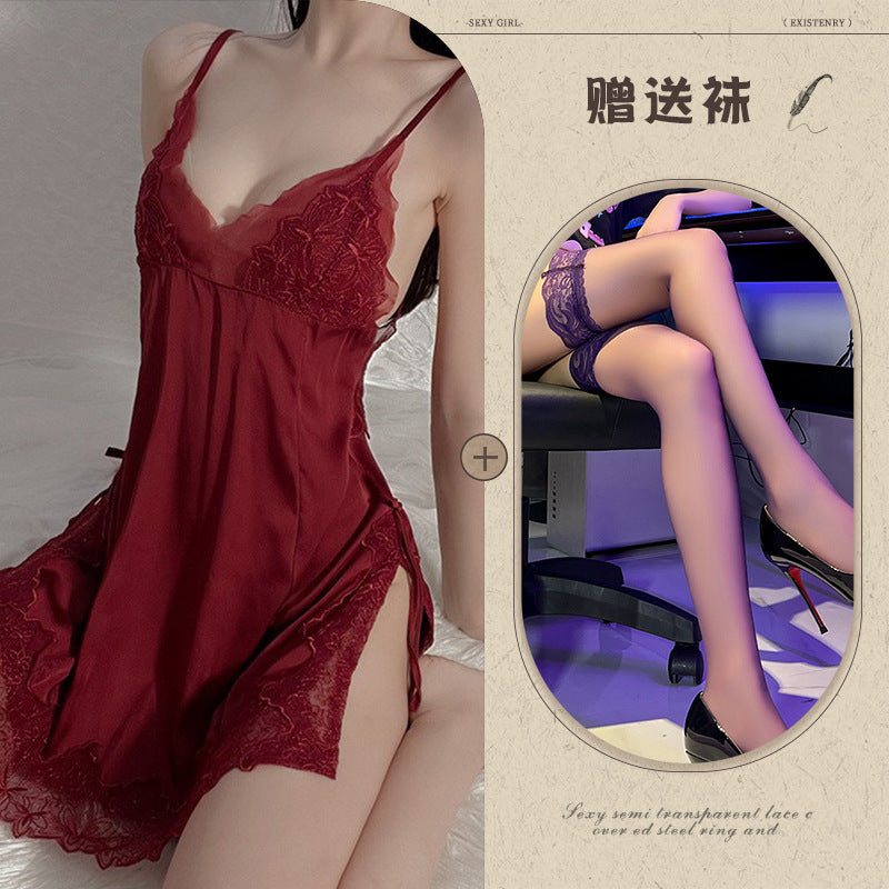 Silid-tulugan na Satin Chemise