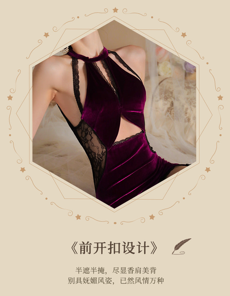 Velvet Qipao Lingerie