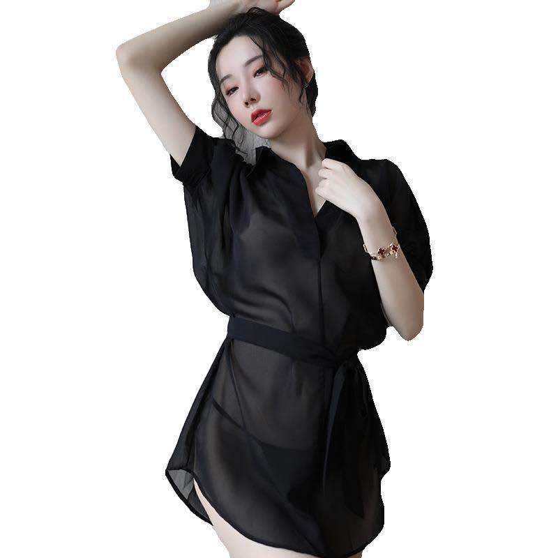 Transparent na Robe Set