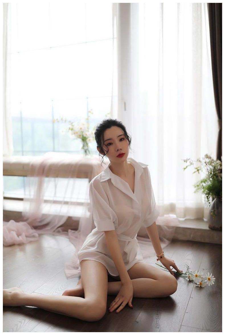Transparent na Robe Set