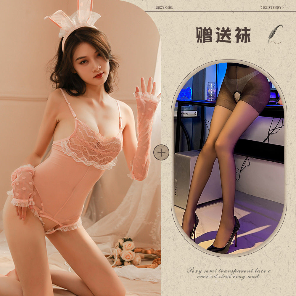 Bunny Open Crotch Set