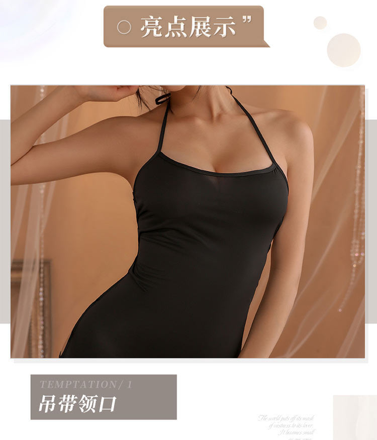 U-cut Sheer Nightdress