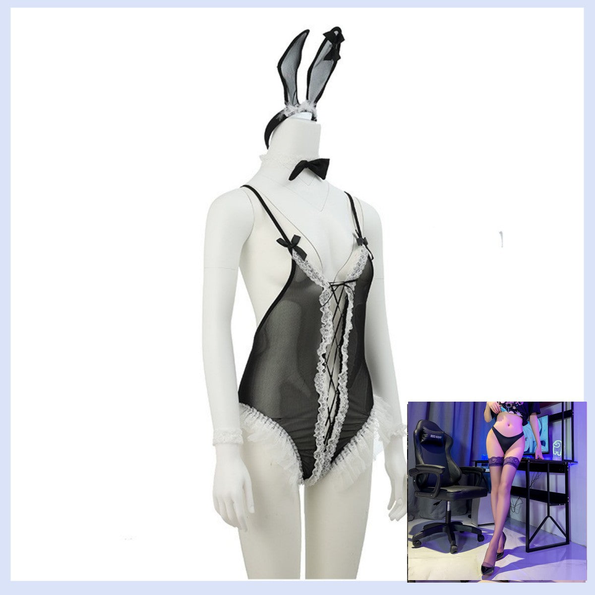 Bunny Open Crotch Set