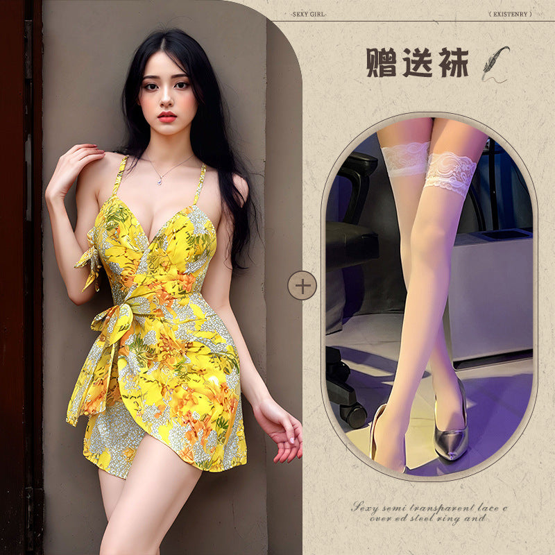 Yellow Lace Chemise