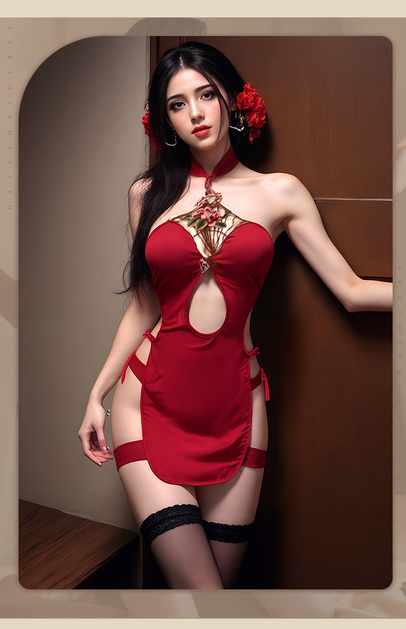 Embroidered Qipao Teddy