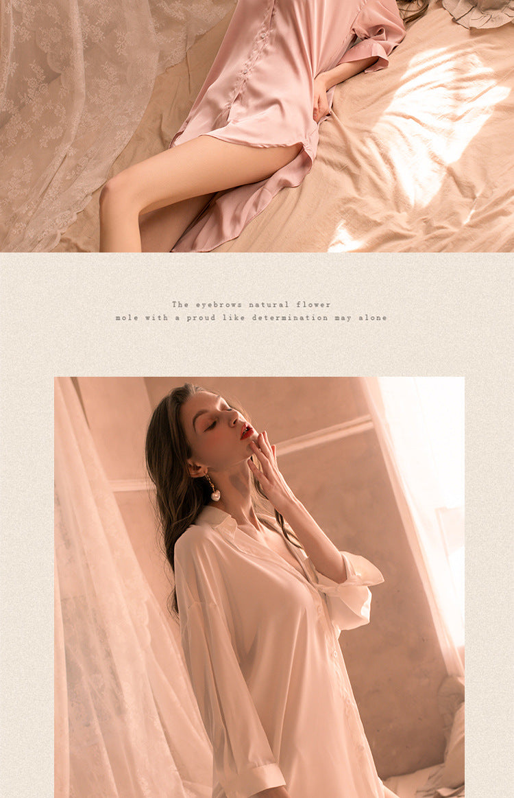Oversized Satin Pajama Set