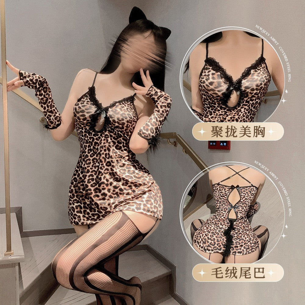 Leopard Bustier Dress