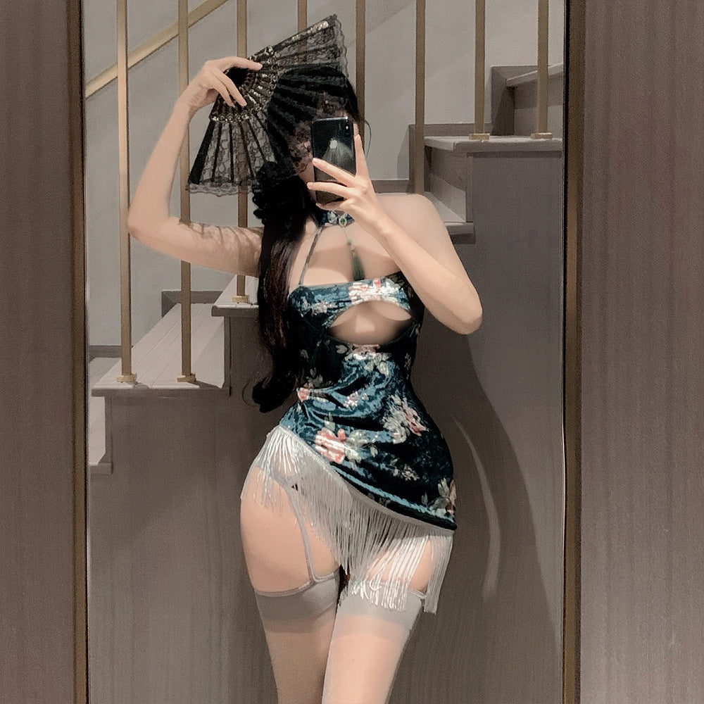 Velvet Qipao Dress
