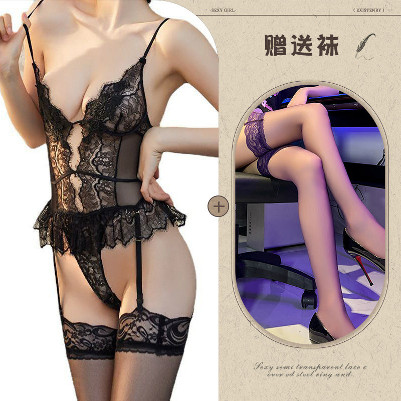 Lace Bodysuit with Backless Design