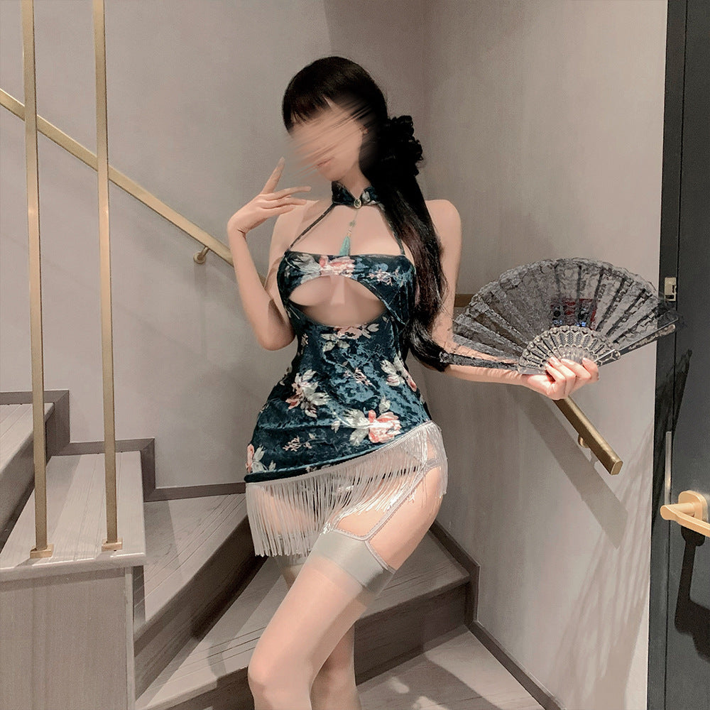 Velvet Qipao Dress
