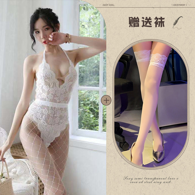 Backless Snap-Crotch Catsuit