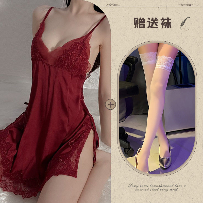Silid-tulugan na Satin Chemise