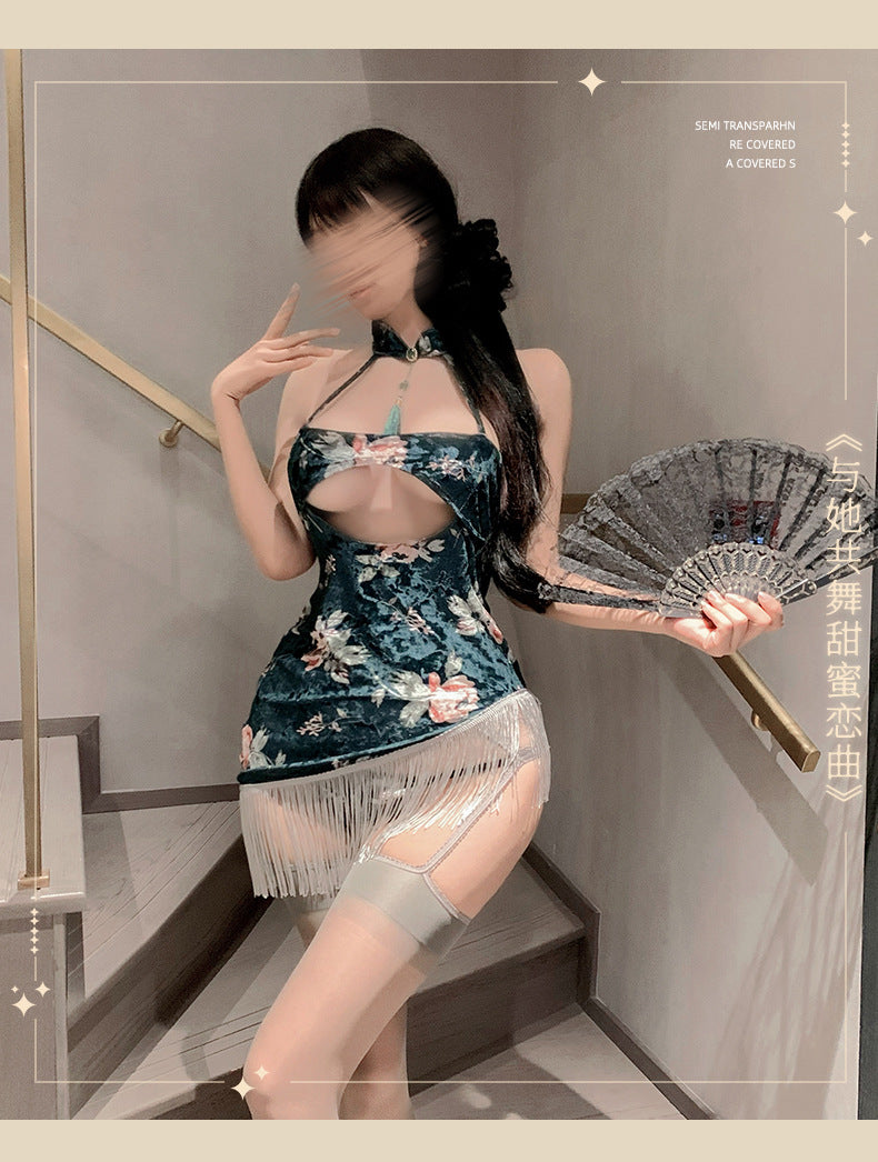 Velvet Qipao Dress