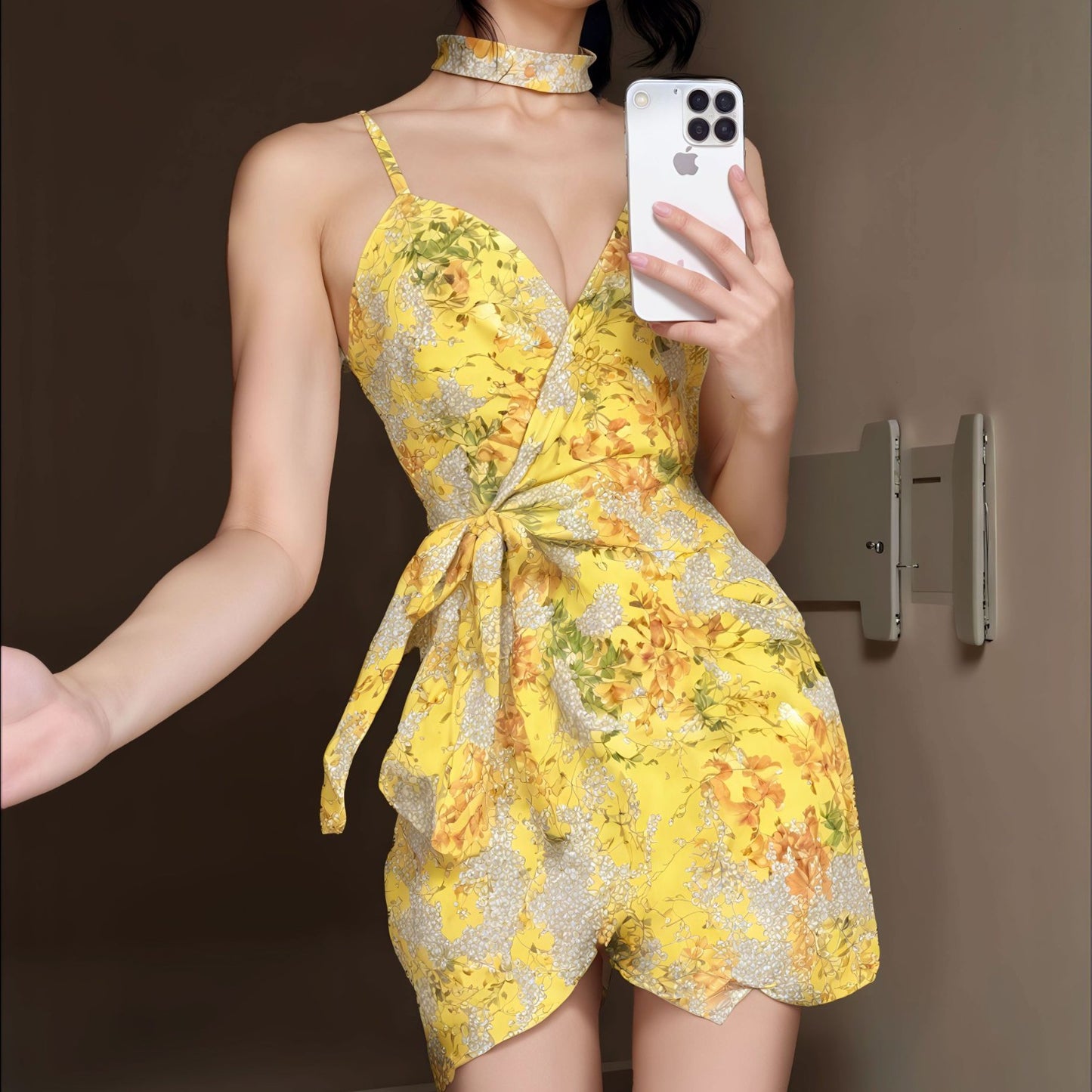 Yellow Lace Chemise