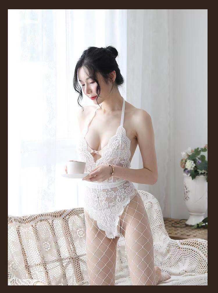 Backless Snap-Crotch Catsuit