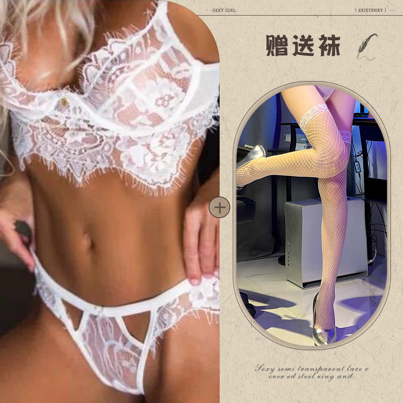 Lace Bralette & Garter Belt Set