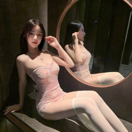 Embroidered Kimono Dress