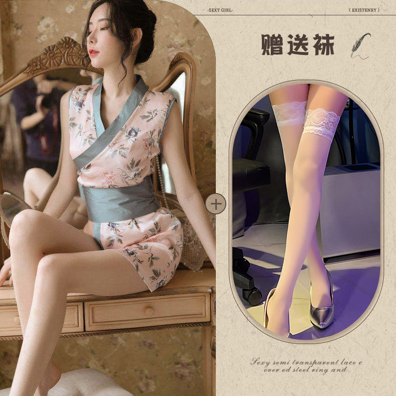 Japanese Kimono Robe Lingerie Set