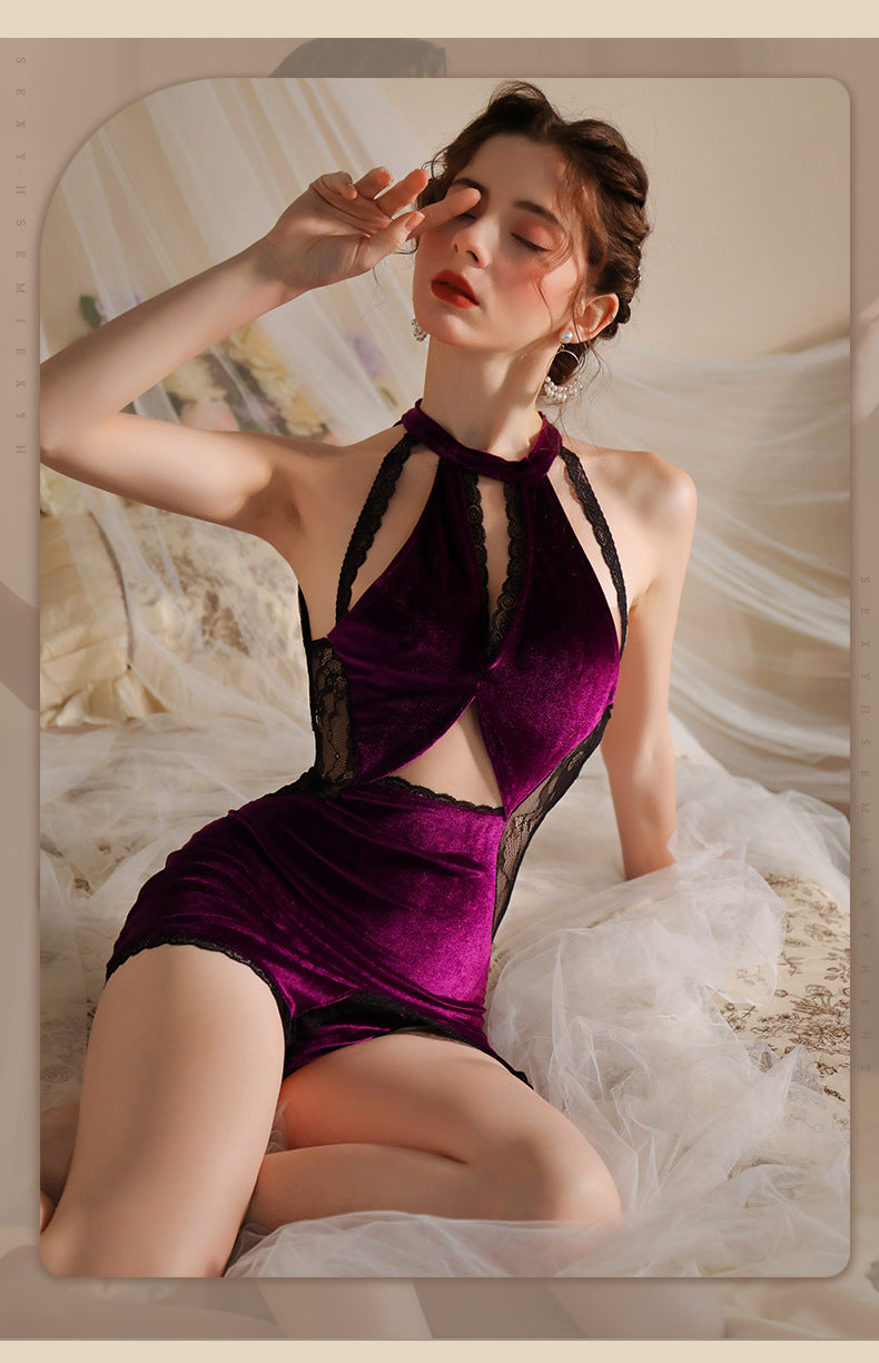Velvet Qipao Lingerie