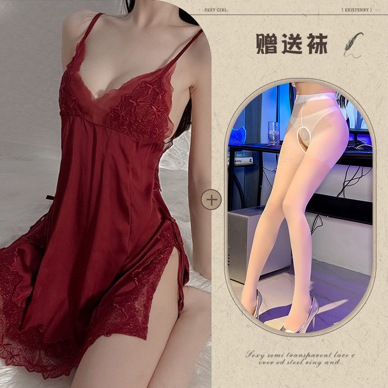 Silid-tulugan na Satin Chemise