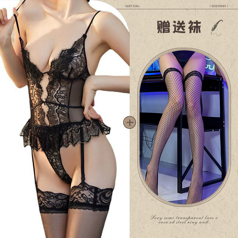 Lace Bodysuit with Backless Design