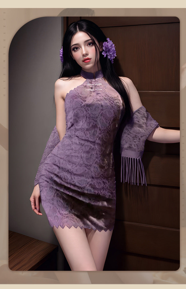 Purple Qipao Robe