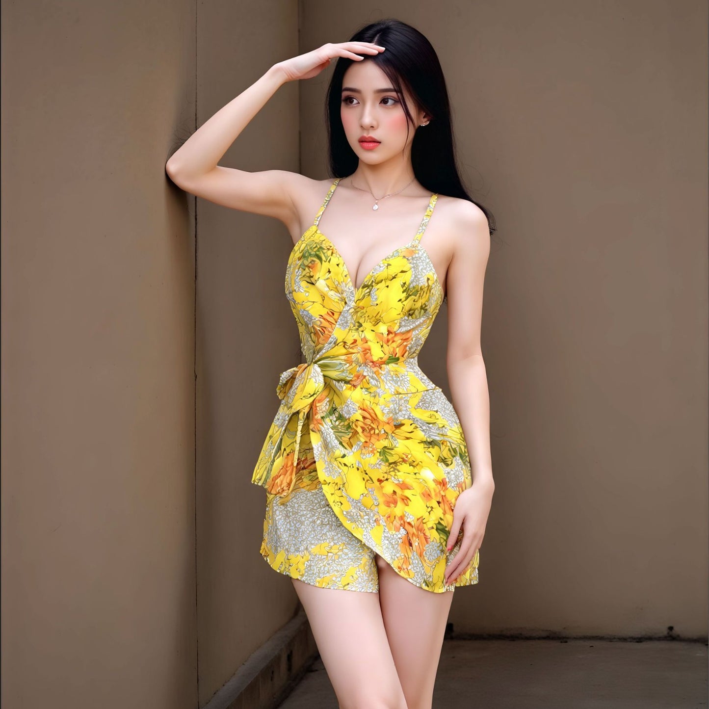 Yellow Lace Chemise