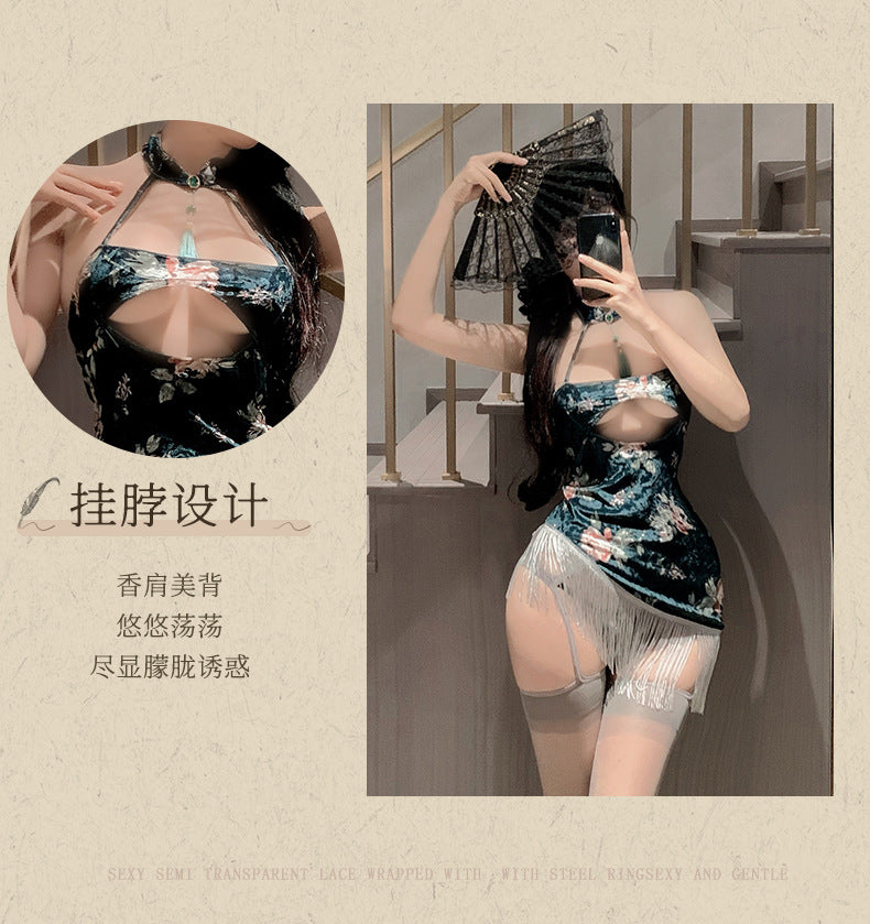 Velvet Qipao Dress