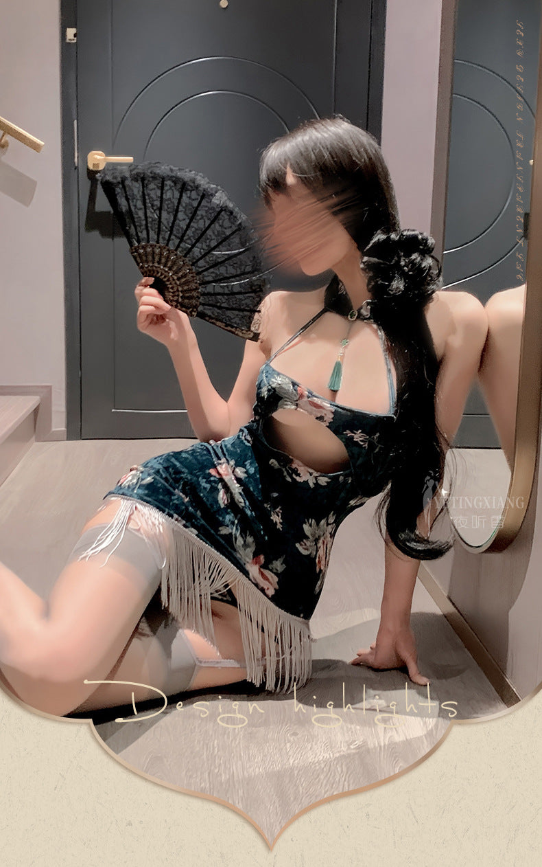 Velvet Qipao Dress