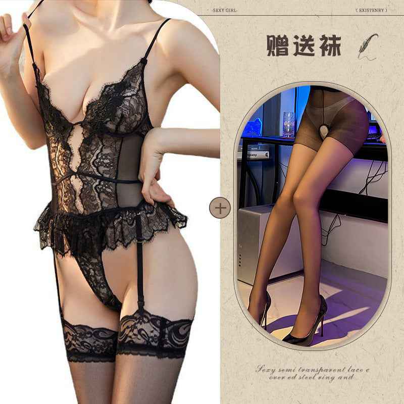 Lace Bodysuit with Backless Design