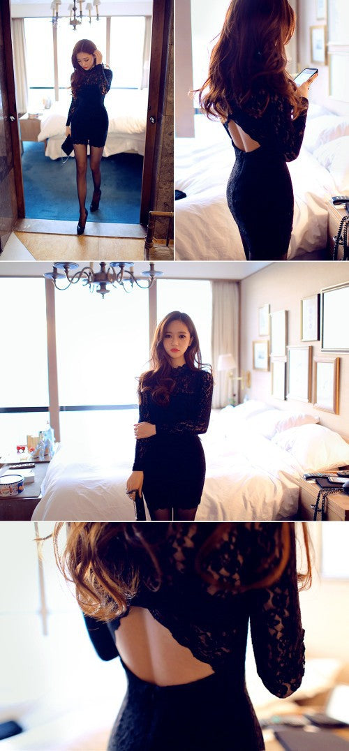 Black Qipao Dress
