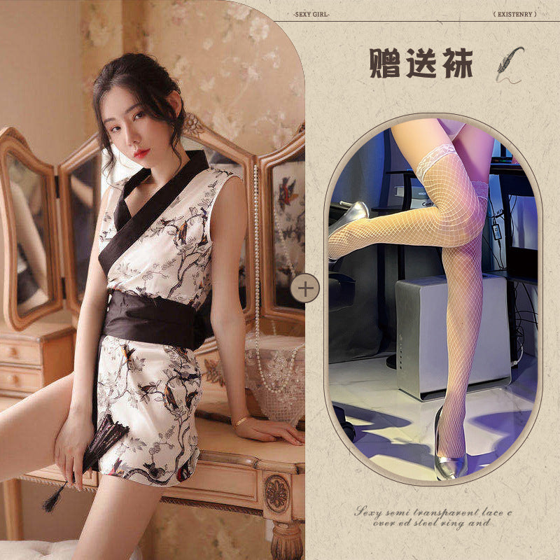 Japanese Kimono Robe Lingerie Set